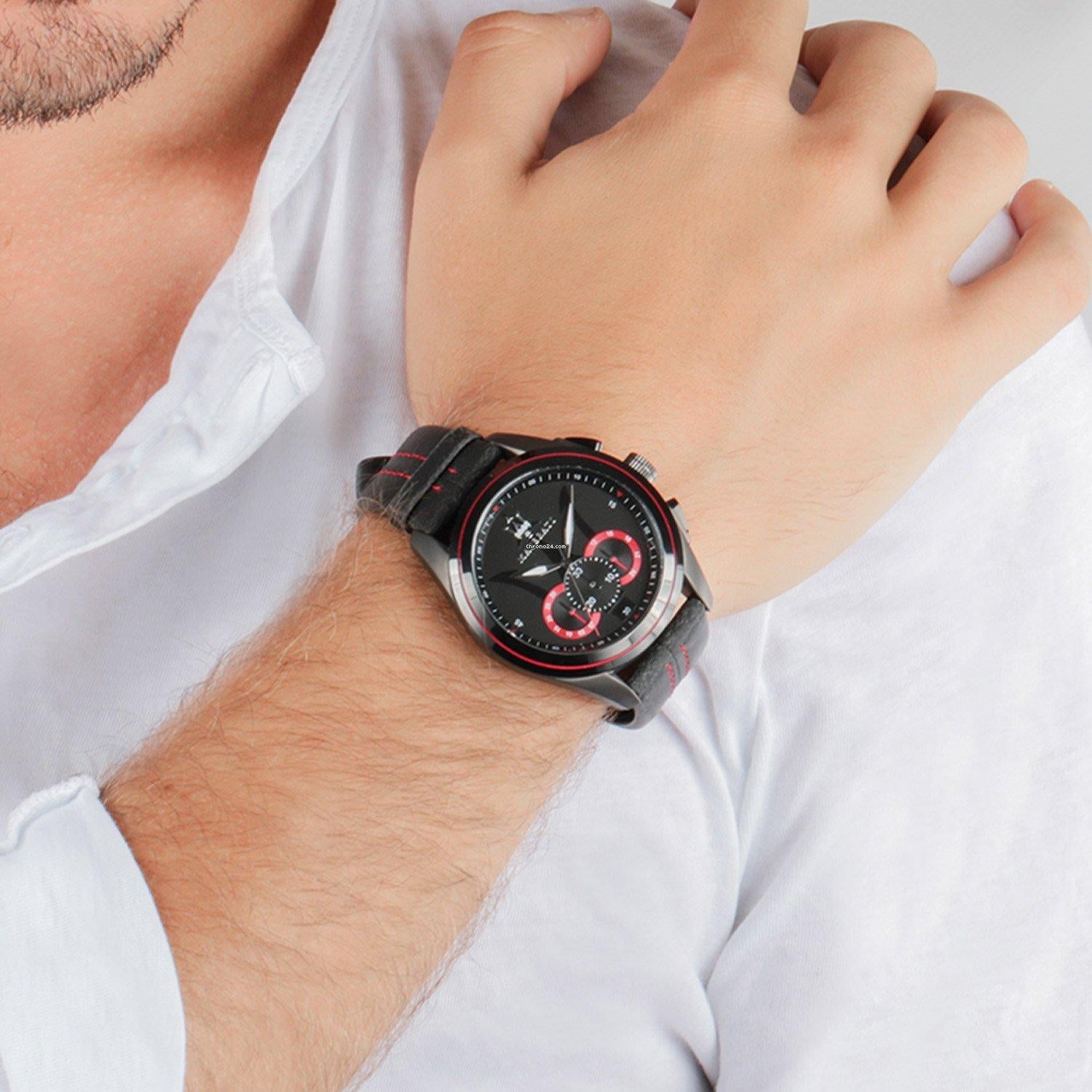 Maserati R8871612023 Traguardo Chronograph Black Dial Men's Watch Maserati R8871612023 Traguardo Chronograph Black Dial Men's Watch